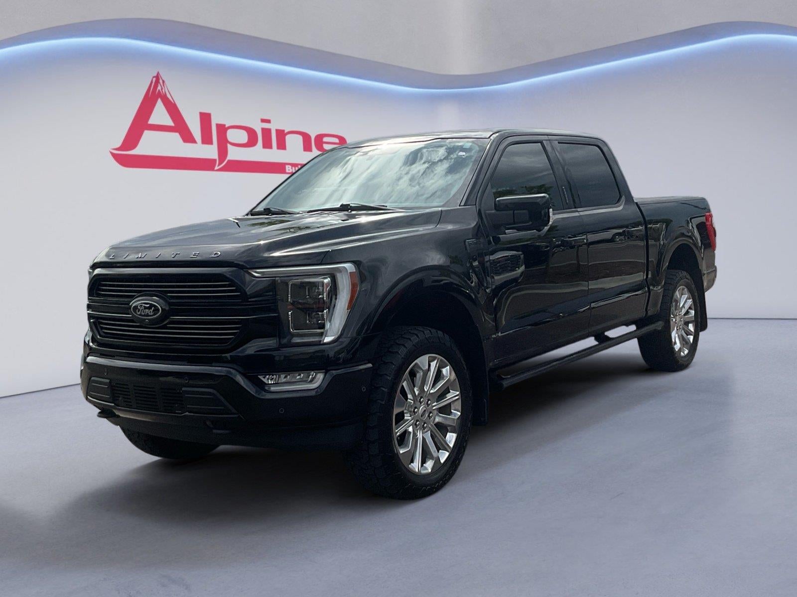Black 2021 Ford F-150 Pickup Truck Four-Wheel Drive 