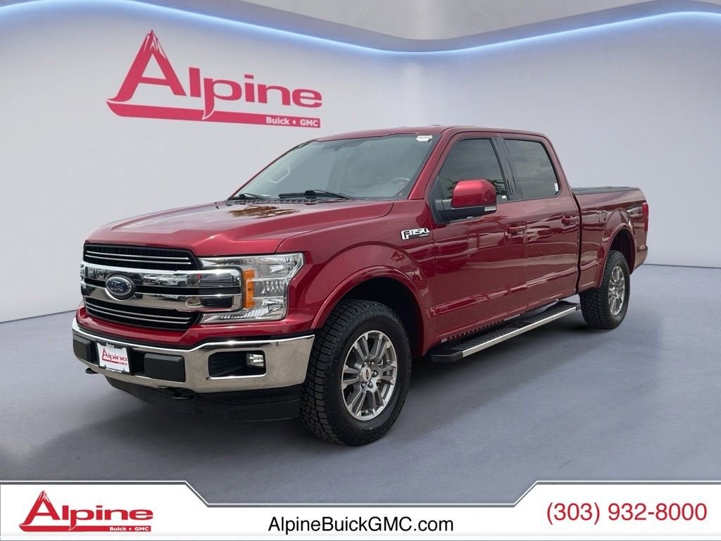 Red 2018 Ford F-150 Pickup Truck Four-Wheel Drive Automatic