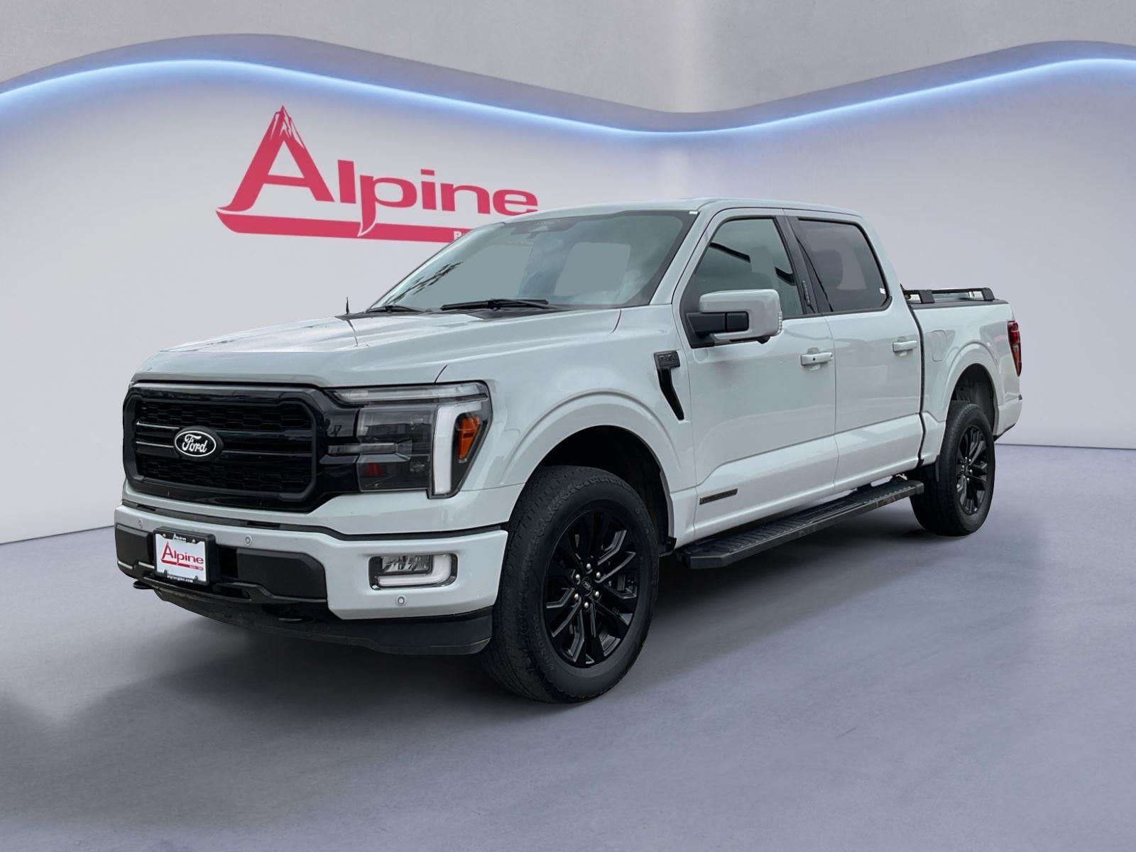 White 2024 Ford F-150 Pickup Truck Four-Wheel Drive Automatic