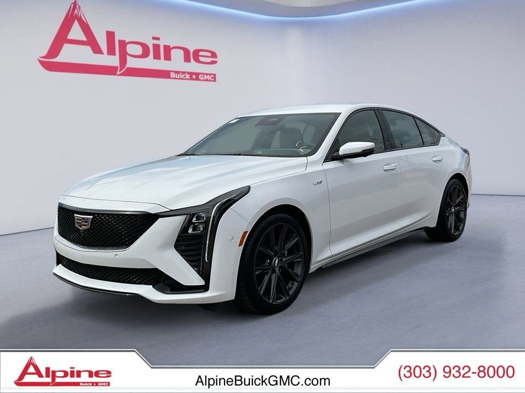 Summit White 2025 Cadillac CT5 V-Series RWD Sedan Rear-Wheel Drive Automatic