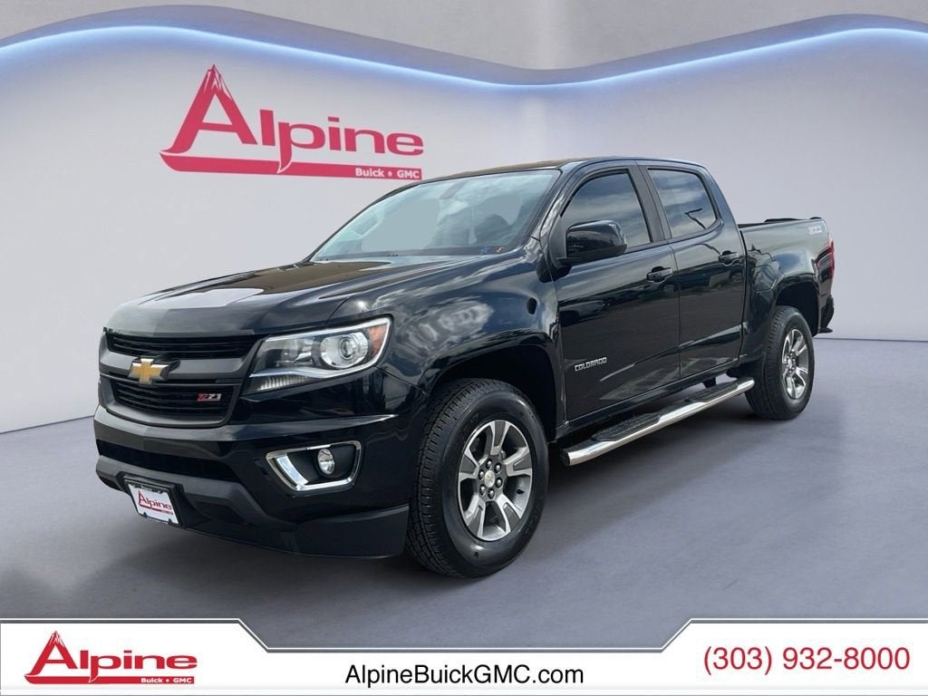 Black 2018 Chevrolet Colorado Z71 Crew Cab 4WD Pickup Truck Four-Wheel Drive Automatic