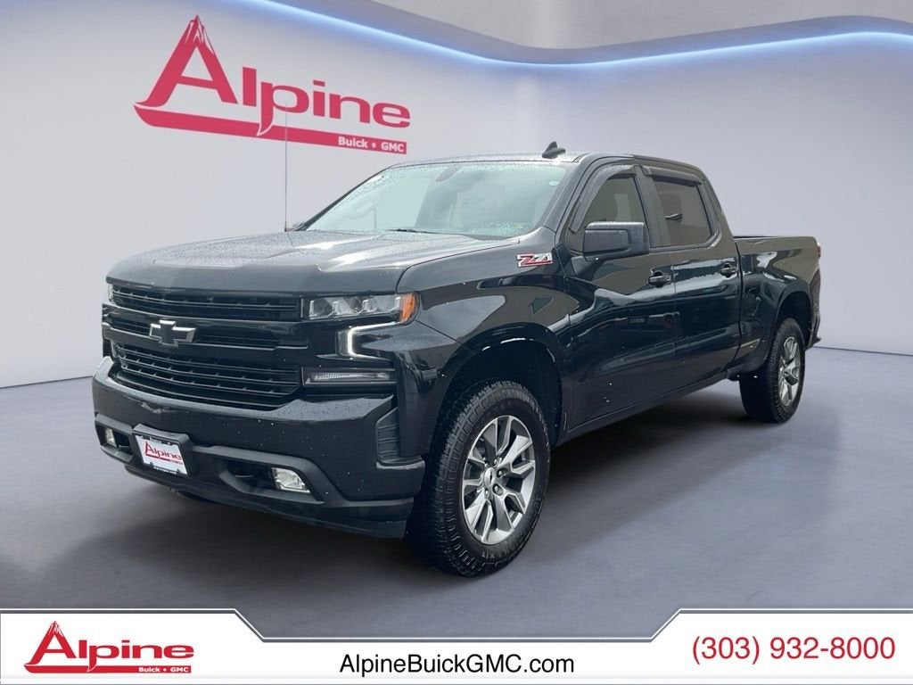 Black 2021 Chevrolet Silverado 1500 Pickup Truck Four-Wheel Drive Automatic