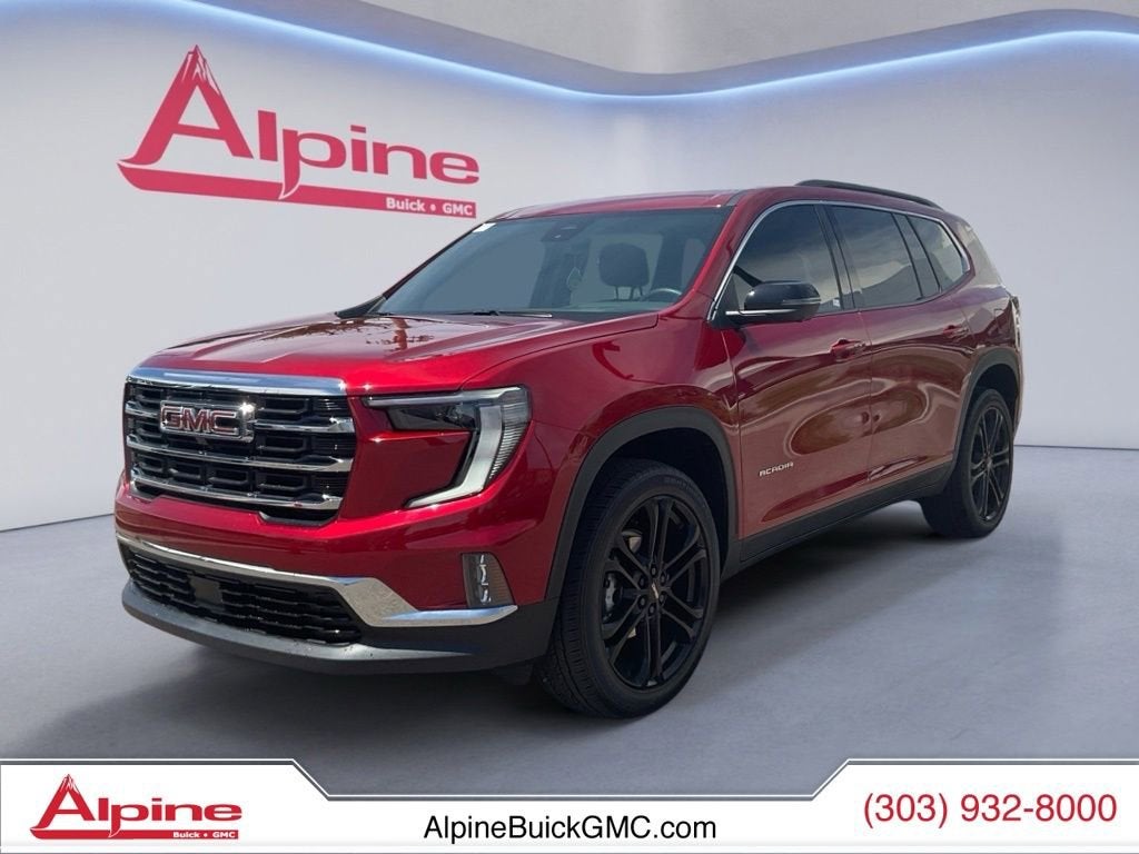 Volcanic Red Tintcoat 2024 GMC Acadia Elevation AWD SUV / Crossover Four-Wheel Drive Automatic