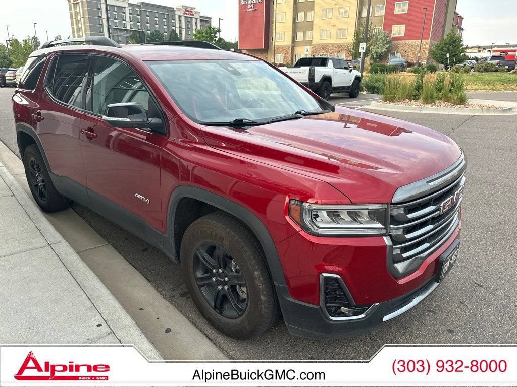 Volcanic Red Tintcoat 2023 GMC Acadia SUV / Crossover Four-Wheel Drive Automatic
