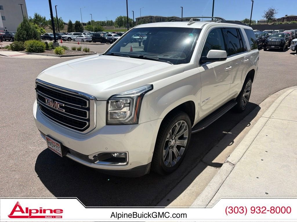 White Diamond Tricoat 2015 GMC Yukon SLT 4WD SUV / Crossover Four-Wheel Drive Automatic