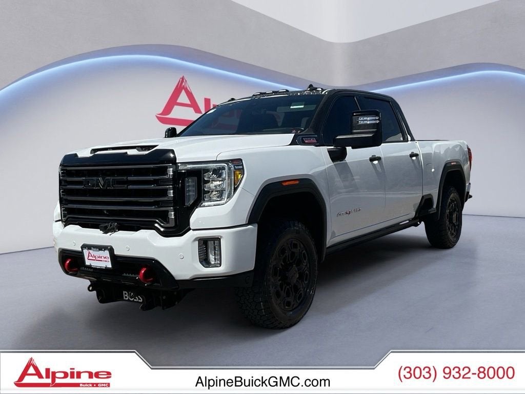 Summit White 2021 GMC Sierra 3500HD Pickup Truck Four-Wheel Drive Automatic