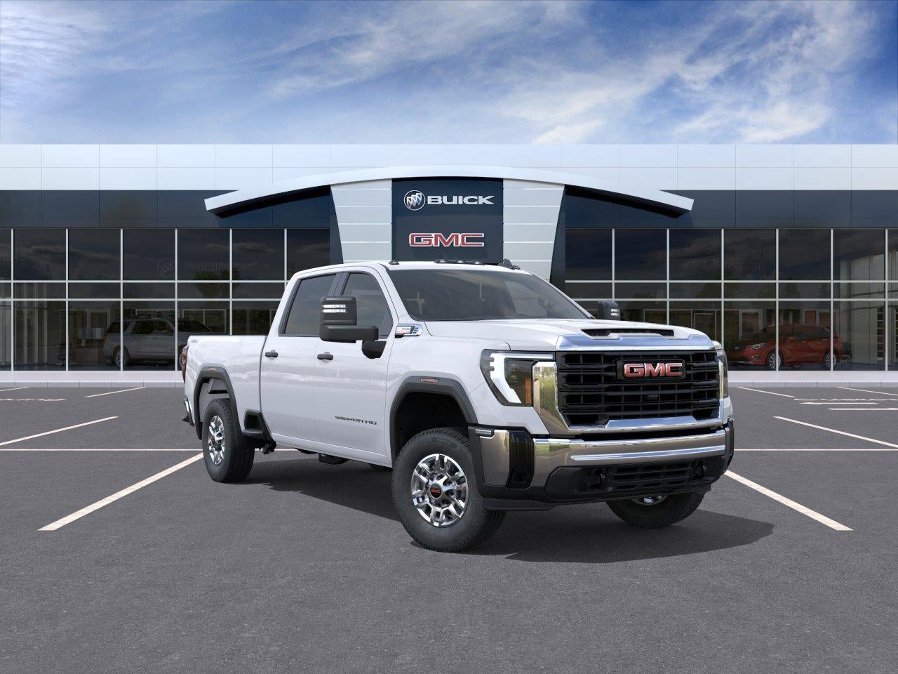 White 2026 GMC Sierra 2500HD Pickup Truck Four-Wheel Drive Automatic