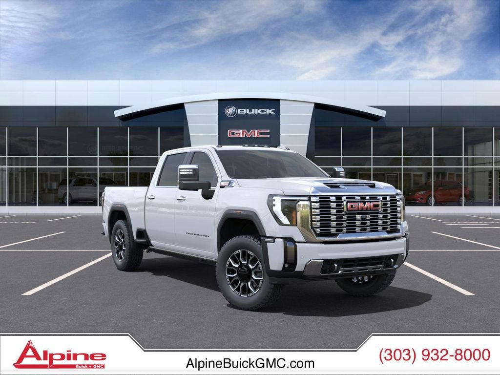 Summit White 2025 GMC Sierra 2500HD Pickup Truck Four-Wheel Drive Automatic