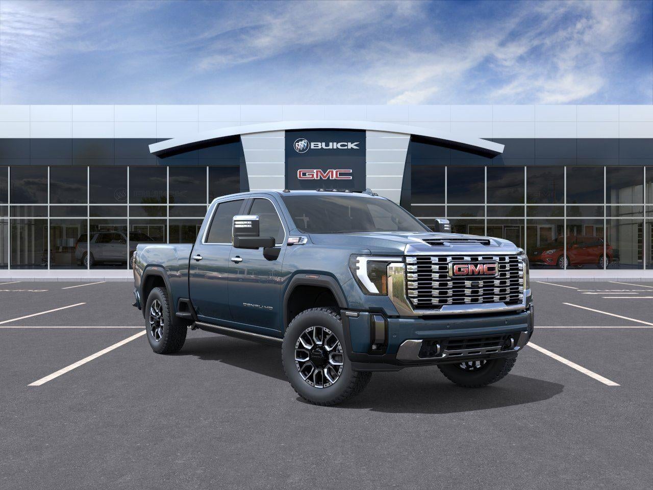 Downpour Metallic 2025 GMC Sierra 2500HD Pickup Truck Four-Wheel Drive Automatic