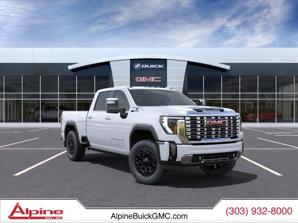 Summit White 2025 GMC Sierra 2500HD Pickup Truck Four-Wheel Drive Automatic