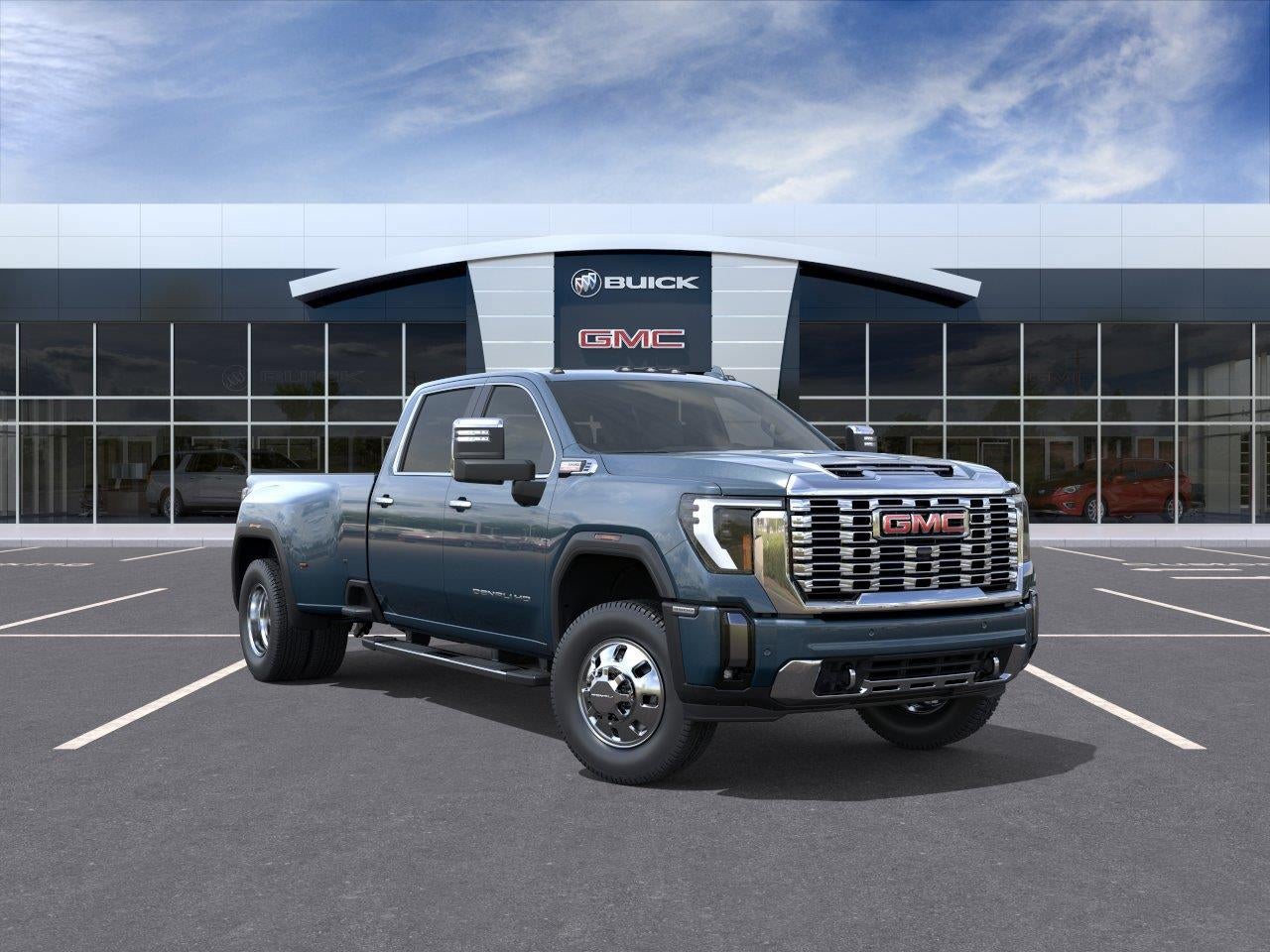 Blue 2026 GMC Sierra 3500HD Pickup Truck Four-Wheel Drive Automatic