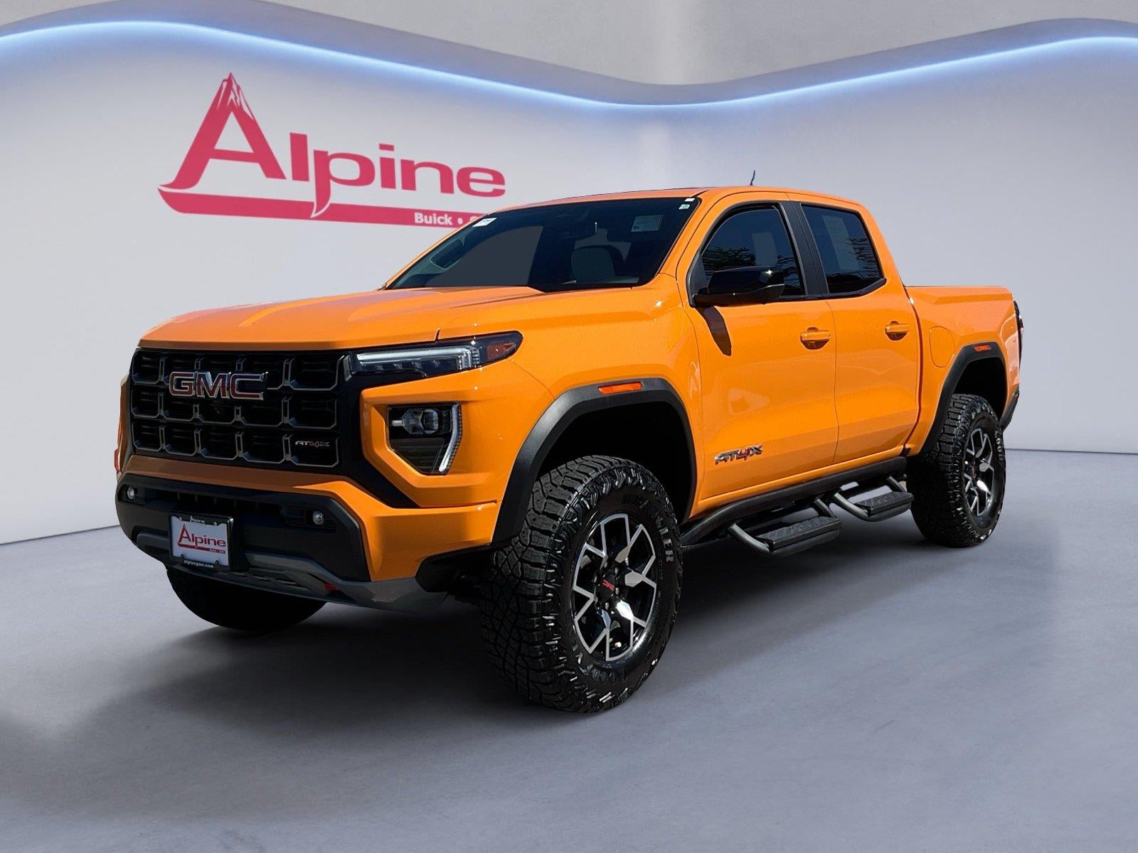 Orange 2026 GMC Canyon Pickup Truck Four-Wheel Drive Automatic