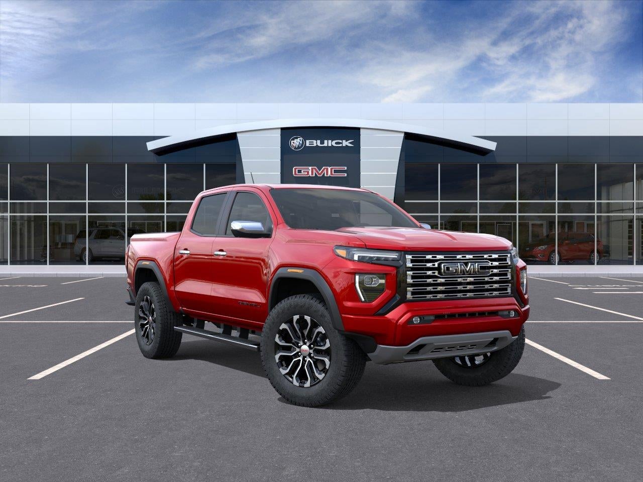 Volcanic Red Tintcoat 2026 GMC Canyon Pickup Truck Four-Wheel Drive Automatic