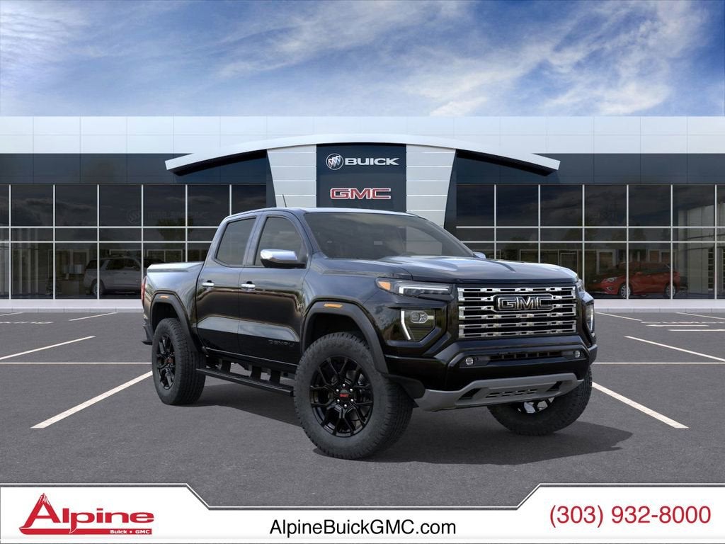 Onyx Black 2026 GMC Canyon Denali Crew Cab 4WD Pickup Truck Four-Wheel Drive Automatic