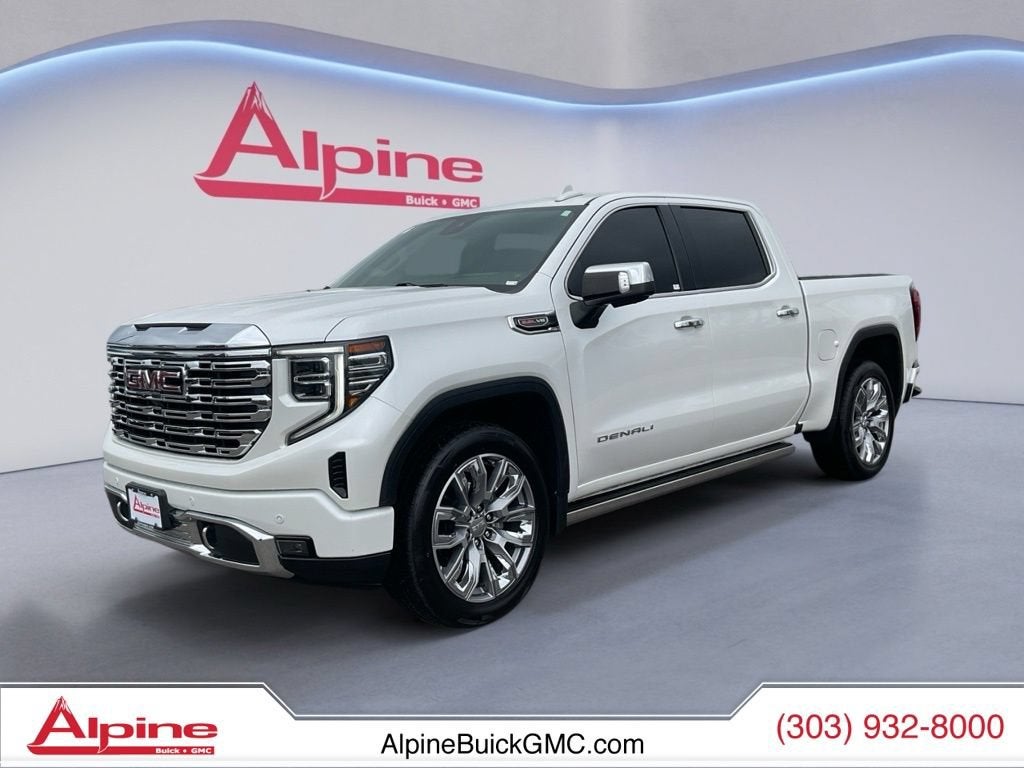 White Frost Tricoat 2022 GMC Sierra 1500 Pickup Truck Four-Wheel Drive Automatic