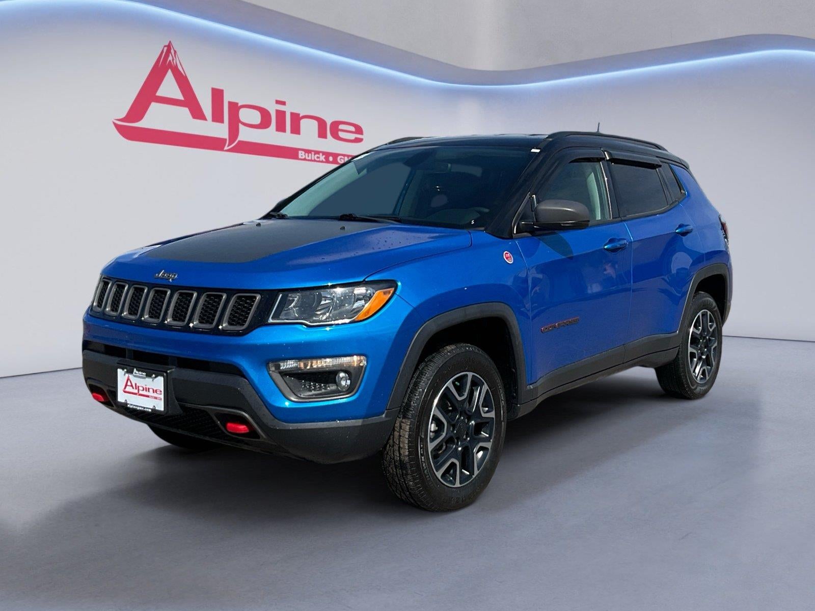 Blue 2019 Jeep Compass SUV / Crossover Four-Wheel Drive 9-Speed Automatic