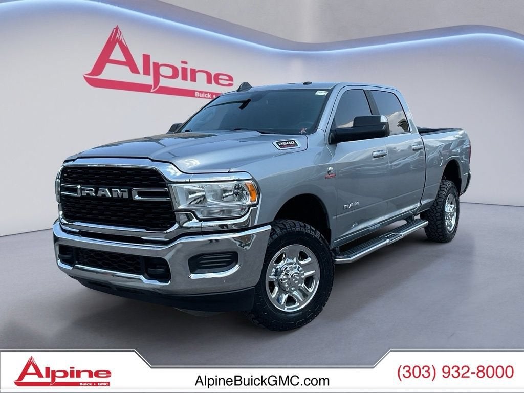 Silver 2022 RAM 2500 Pickup Truck Four-Wheel Drive Automatic