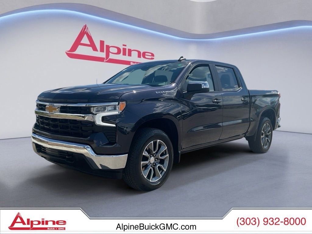 Dark Ash Metallic 2024 Chevrolet Silverado 1500 Pickup Truck Four-Wheel Drive Automatic