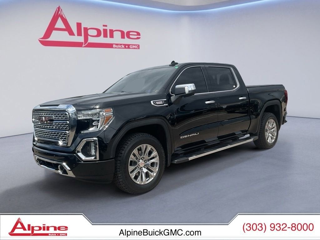 Onyx Black 2020 GMC Sierra 1500 Denali Crew Cab 4WD Pickup Truck Four-Wheel Drive Automatic