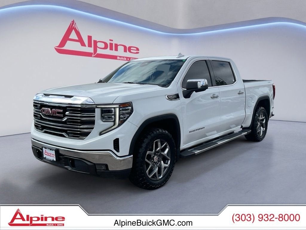 Summit White 2022 GMC Sierra 1500 Pickup Truck Four-Wheel Drive Automatic