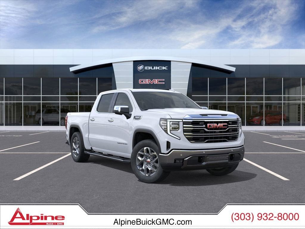 Glacier White Tricoat 2026 GMC Sierra 1500 Pickup Truck Four-Wheel Drive Automatic
