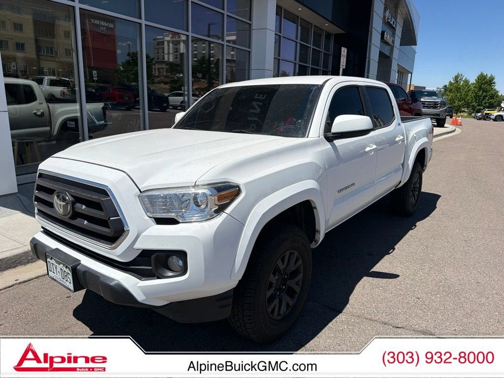 White 2022 Toyota Tacoma Pickup Truck Four-Wheel Drive 