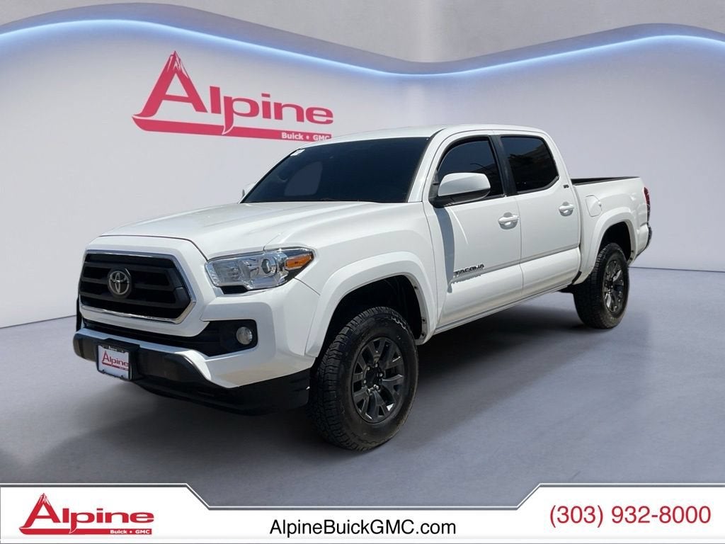 White 2022 Toyota Tacoma Pickup Truck Four-Wheel Drive Automatic