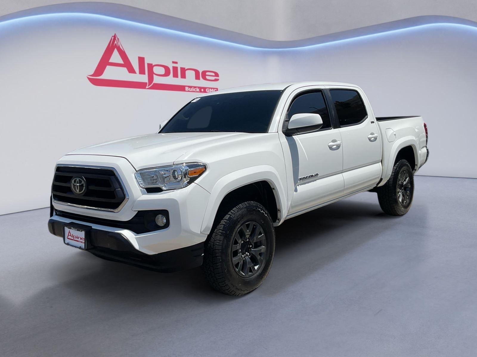 White 2022 Toyota Tacoma Pickup Truck Four-Wheel Drive Automatic