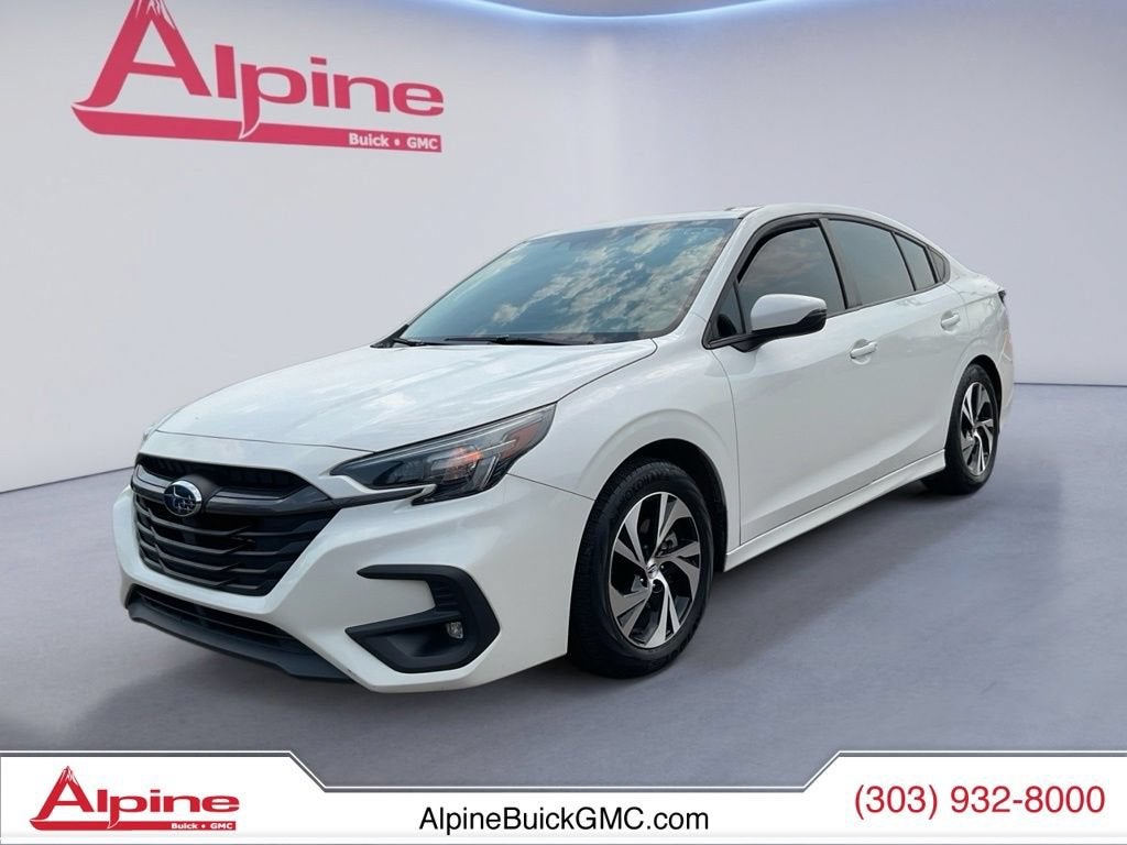 White 2024 Subaru Legacy Sedan All-Wheel Drive Continuously Variable Transmission