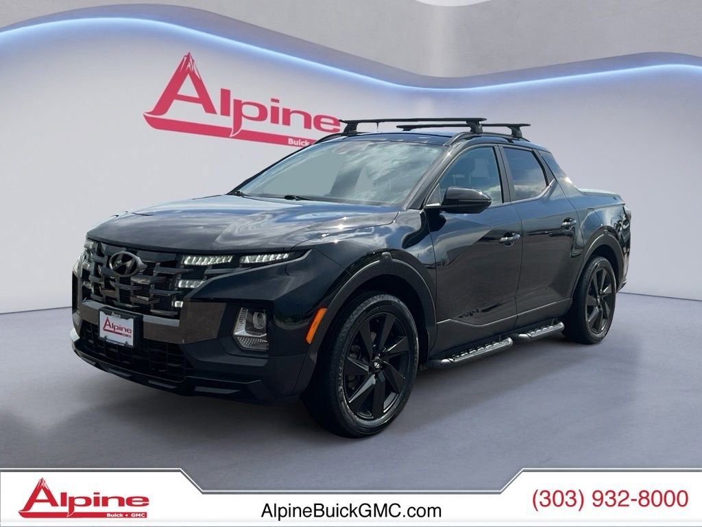 Black 2023 Hyundai Santa Cruz Night Crew Cab AWD Pickup Truck All-Wheel Drive 