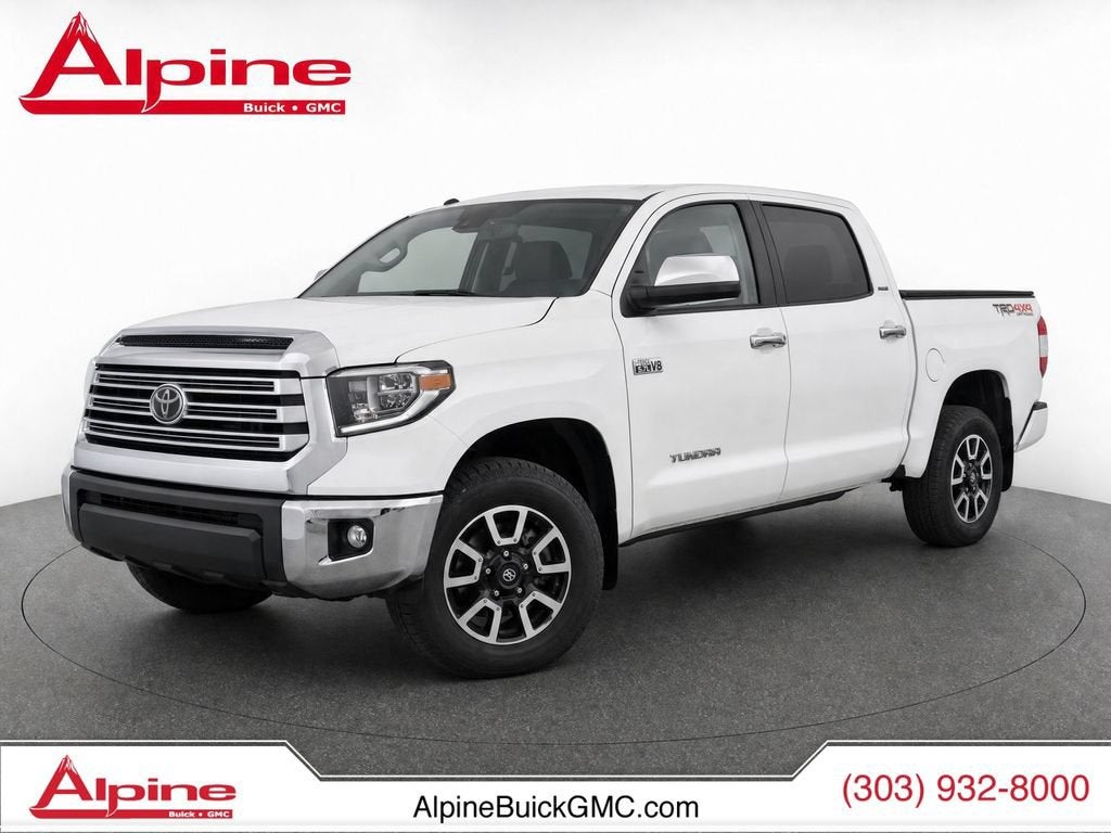 White 2018 Toyota Tundra Pickup Truck Four-Wheel Drive 
