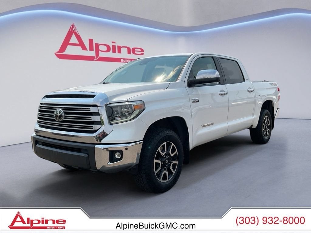 White 2018 Toyota Tundra Pickup Truck Four-Wheel Drive 