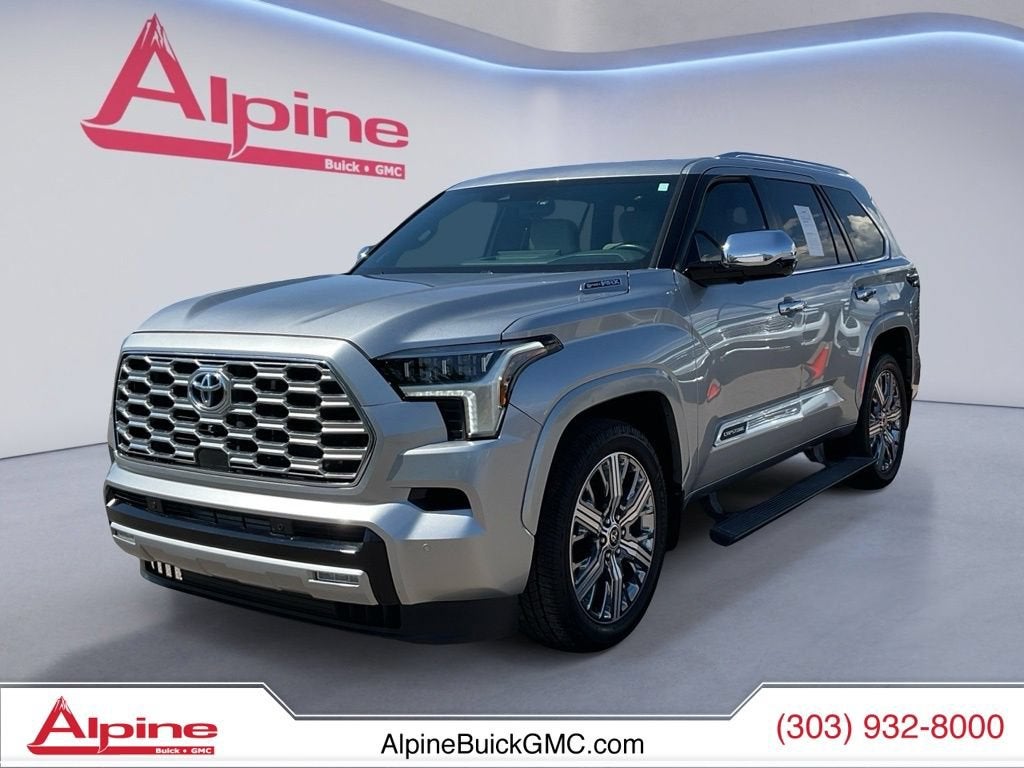 Silver 2024 Toyota Sequoia SUV / Crossover Four-Wheel Drive Automatic