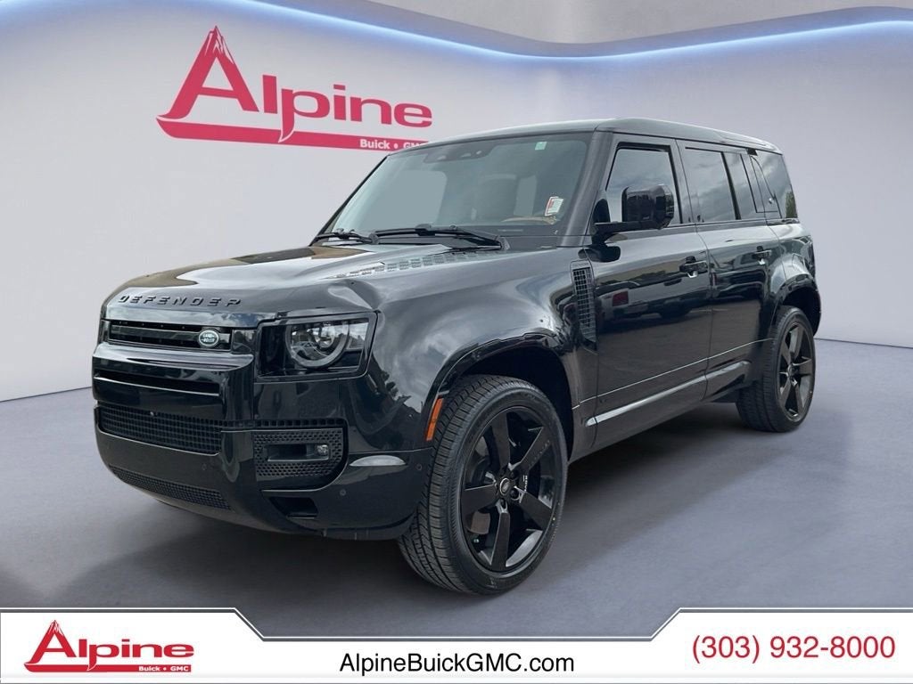 Black 2023 Land Rover Defender 110 V8 AWD SUV / Crossover All-Wheel Drive Automatic