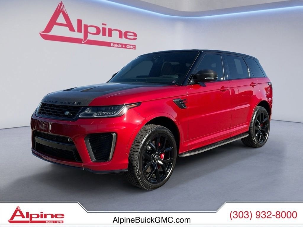Red 2022 Land Rover Range Rover Sport SVR Carbon Edition AWD SUV / Crossover All-Wheel Drive 