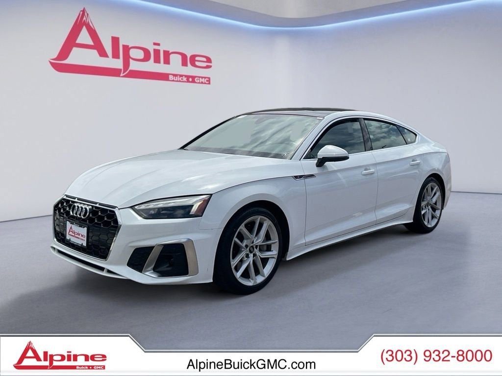 White 2024 Audi A5 Sportback quattro Premium Plus S Line 45 TFSI AWD Sedan All-Wheel Drive Automatic