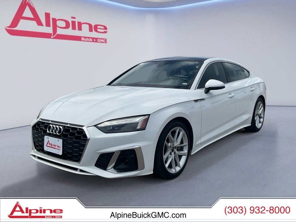 White 2024 Audi A5 Sportback quattro Premium Plus S Line 45 TFSI AWD Sedan All-Wheel Drive Automatic