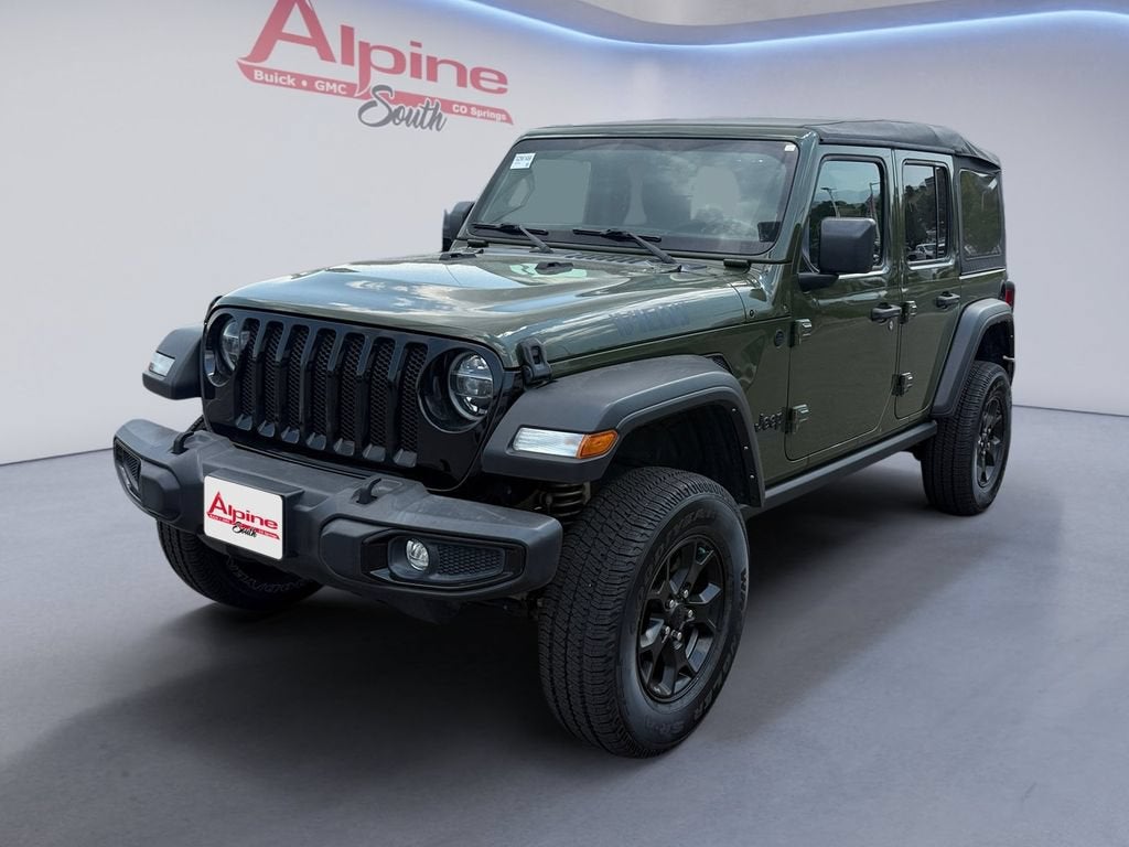 Green 2021 Jeep Wrangler SUV / Crossover Four-Wheel Drive 