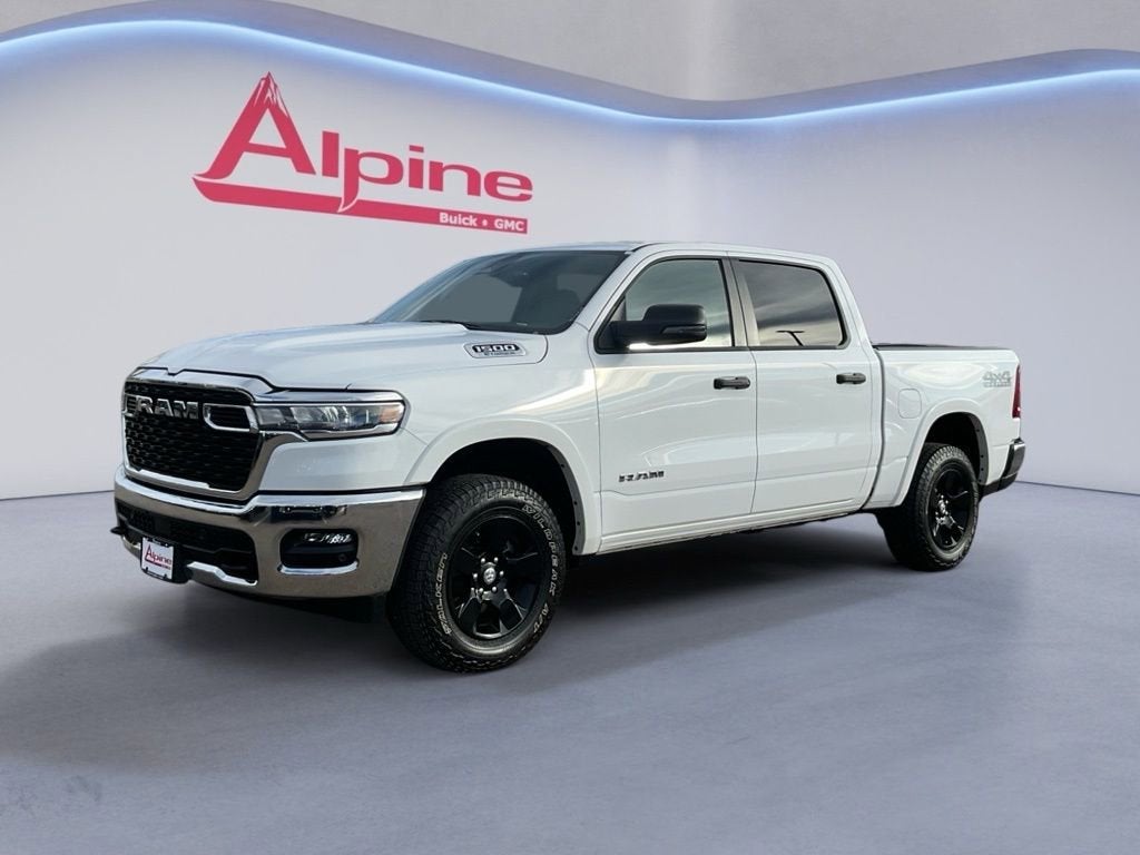 White 2025 RAM 1500 Pickup Truck Four-Wheel Drive Automatic