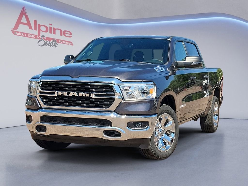 Gray 2023 RAM 1500 Pickup Truck Four-Wheel Drive Automatic