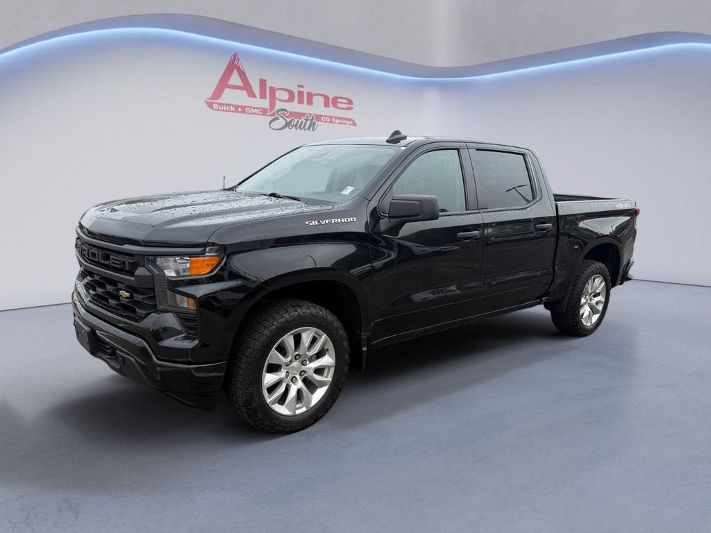 Black 2023 Chevrolet Silverado 1500 Pickup Truck Four-Wheel Drive Automatic