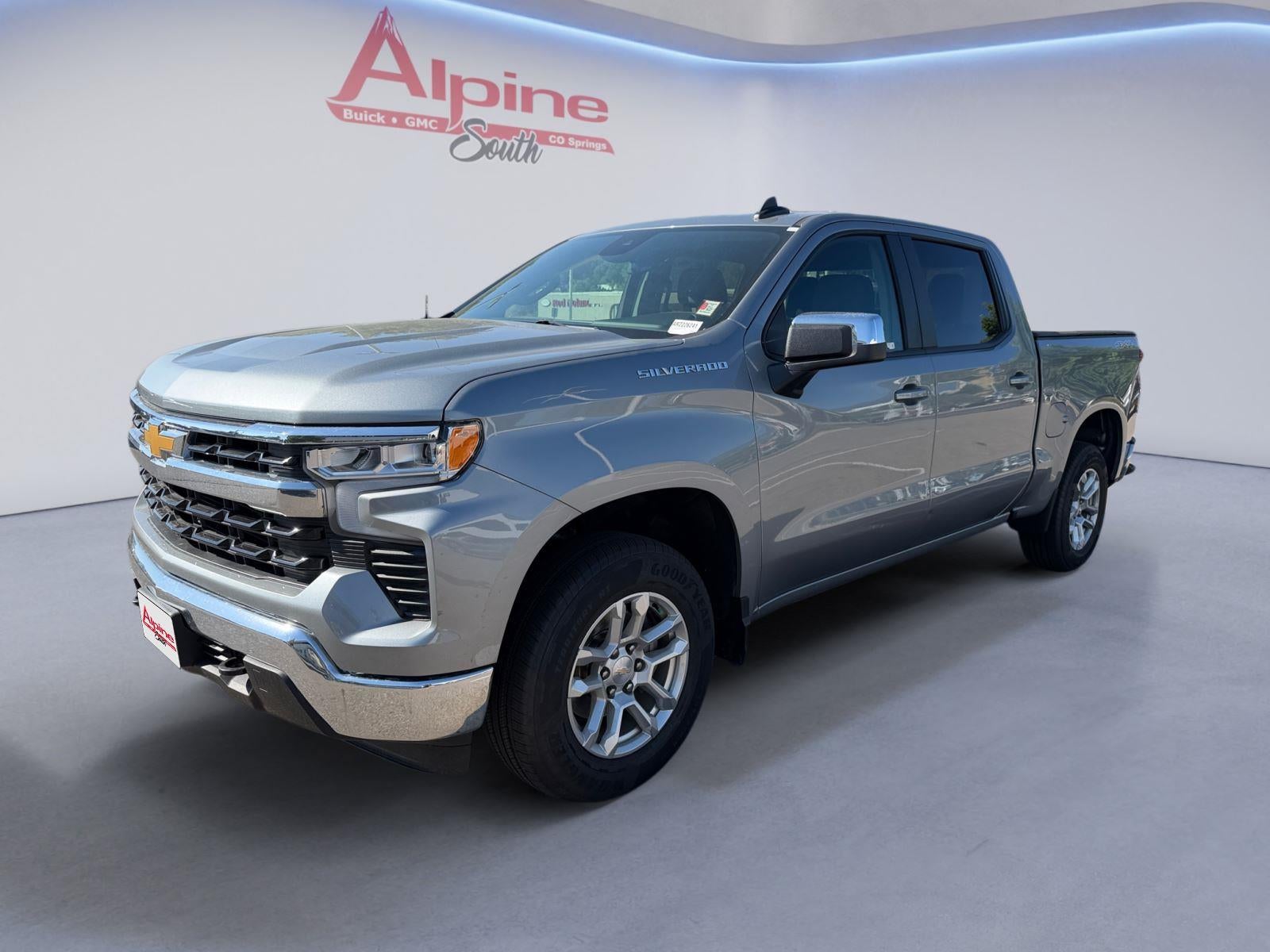 Sterling Gray Metallic 2024 Chevrolet Silverado 1500 Pickup Truck Four-Wheel Drive Automatic