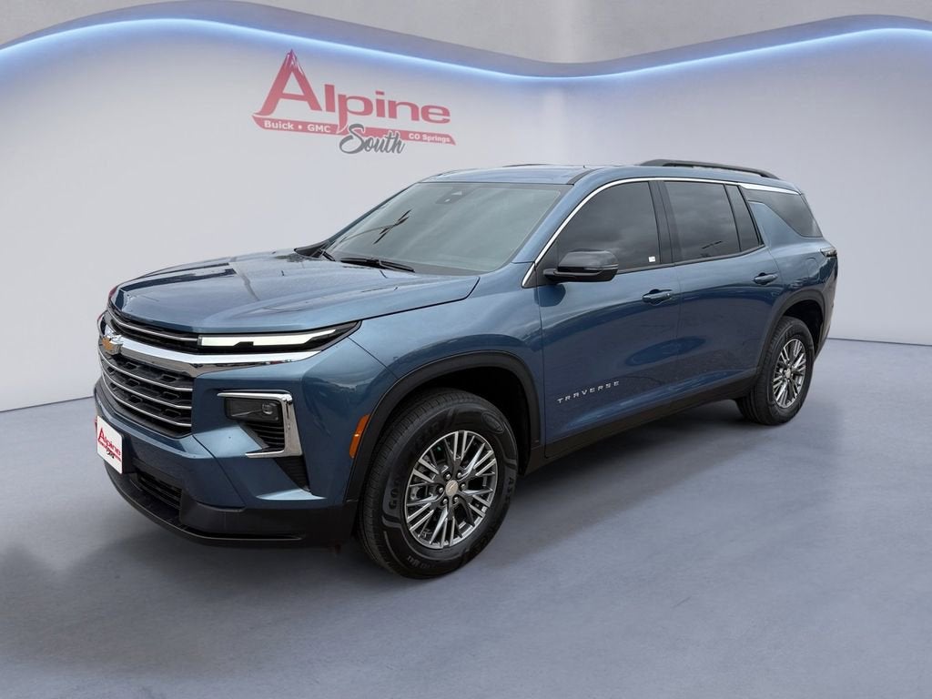 Lakeshore Blue Metallic 2025 Chevrolet Traverse SUV / Crossover Four-Wheel Drive Automatic