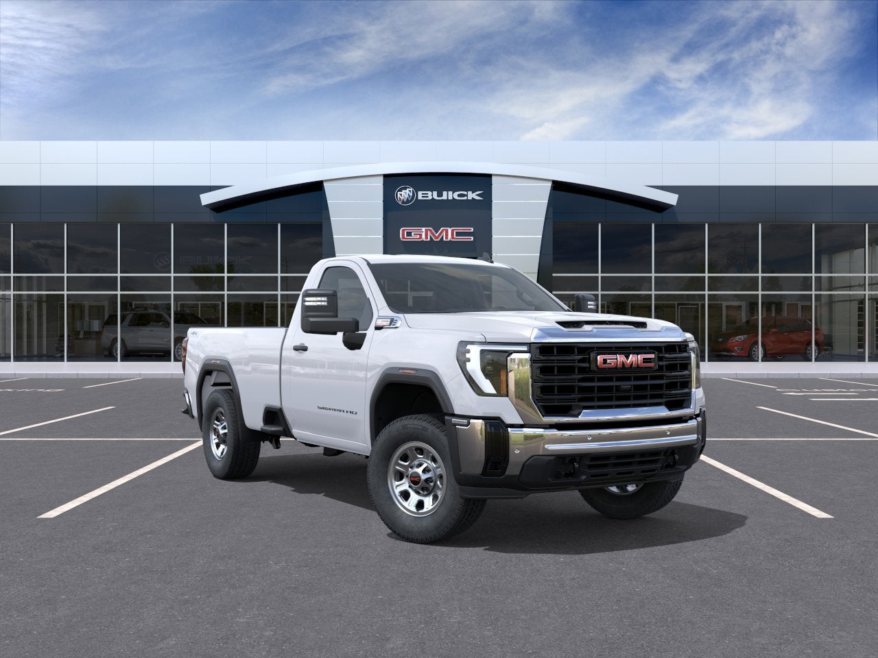 White 2026 GMC Sierra 3500HD Pickup Truck Four-Wheel Drive Automatic