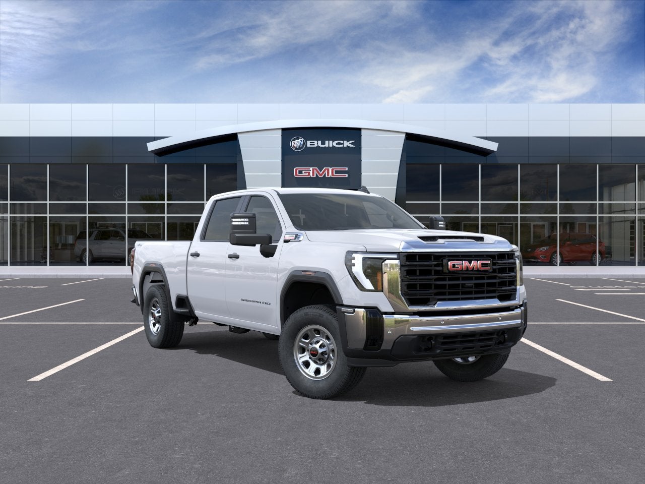 White 2026 GMC Sierra 3500HD Pickup Truck Four-Wheel Drive Automatic