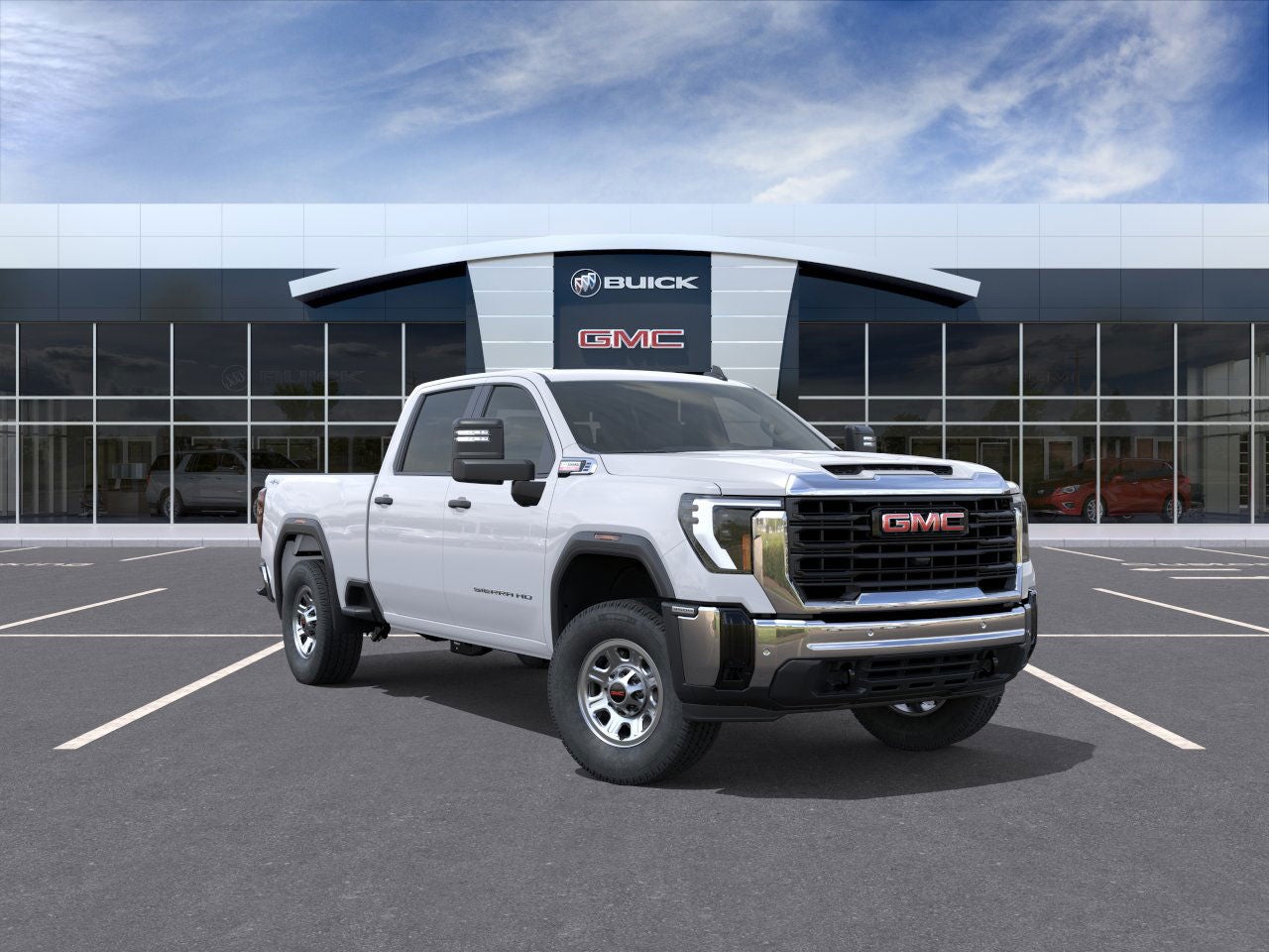 Summit White 2026 GMC Sierra 3500HD Pickup Truck Four-Wheel Drive Automatic