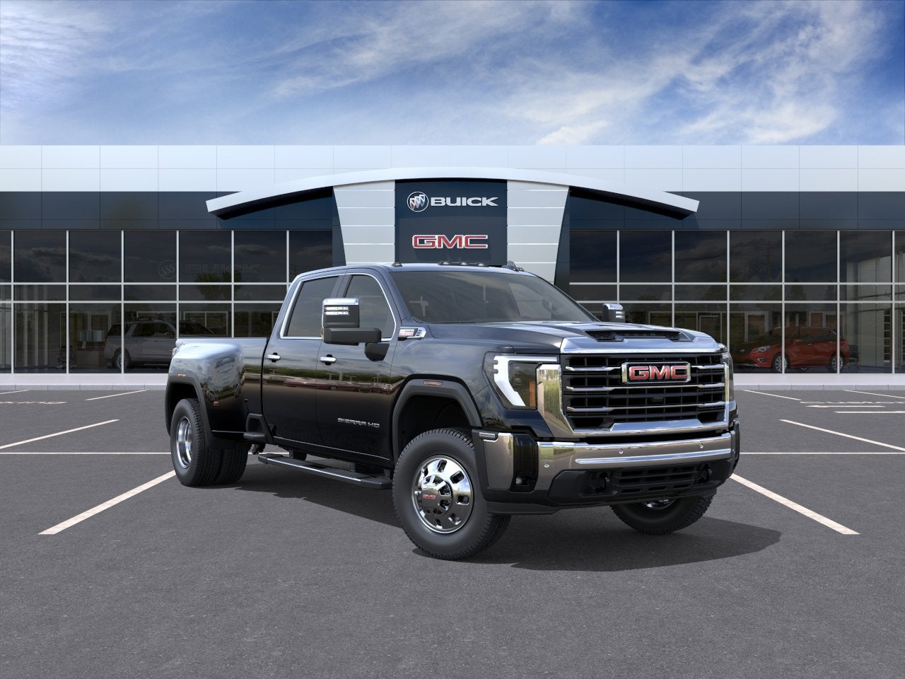 Black 2026 GMC Sierra 3500HD Pickup Truck Four-Wheel Drive Automatic