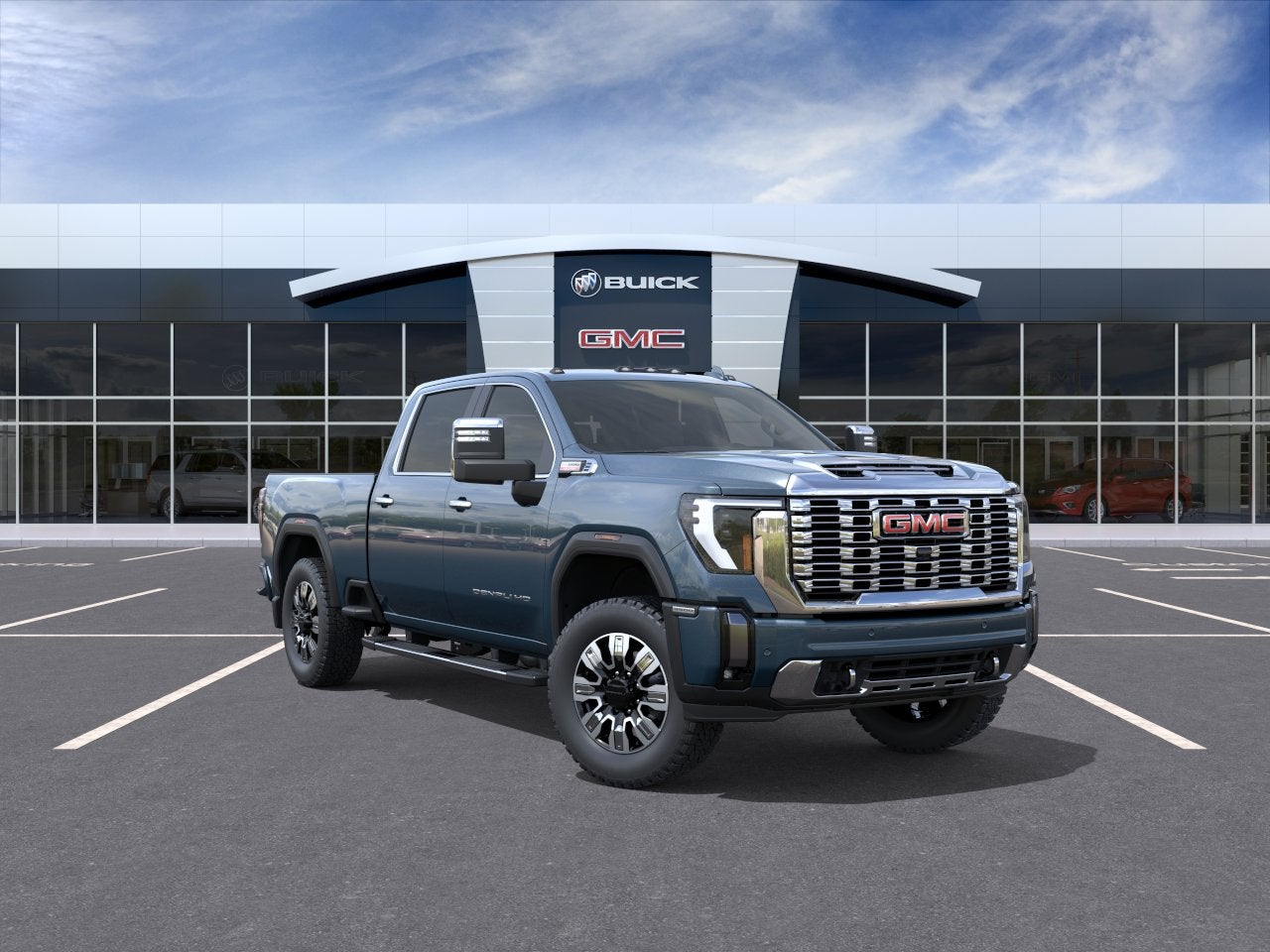 Blue 2026 GMC Sierra 3500HD Pickup Truck Four-Wheel Drive Automatic