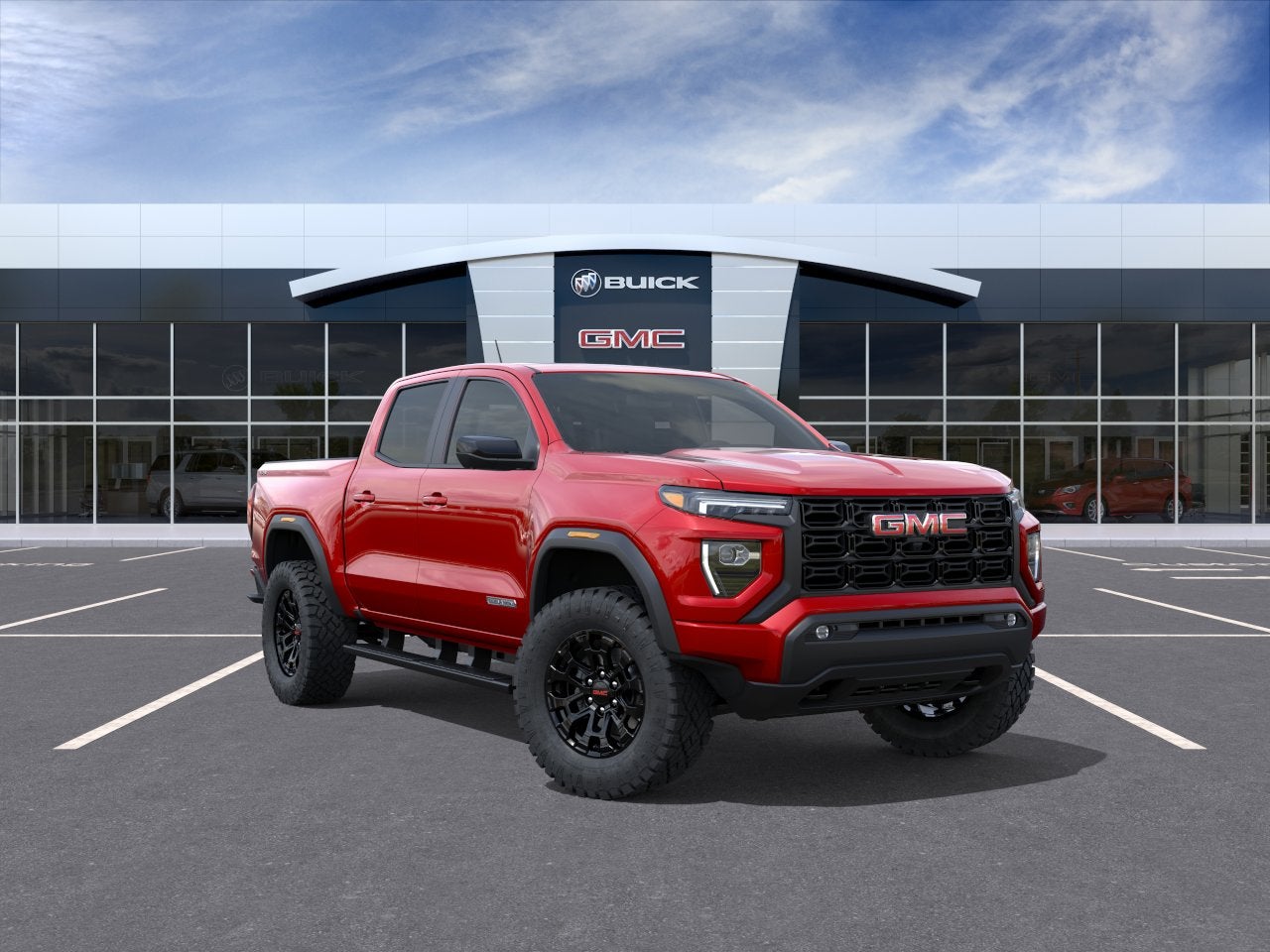 Volcanic Red Tintcoat 2026 GMC Canyon Pickup Truck Four-Wheel Drive Automatic