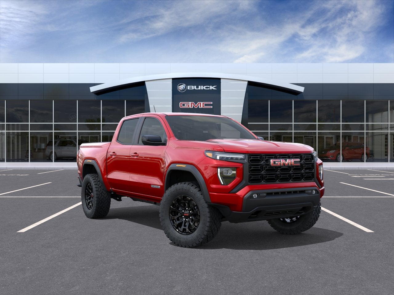 Volcanic Red Tintcoat 2026 GMC Canyon Pickup Truck Four-Wheel Drive Automatic